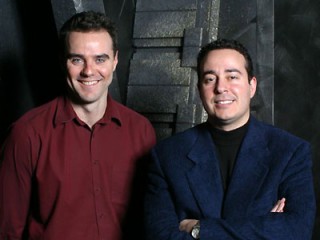 Paul Mullie and Joseph Mallozzi during the Stargate Years