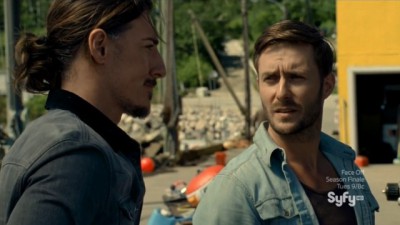 Haven S4x08 - Duke and Jack Driscoll discuss how and why the Teagues got the bends