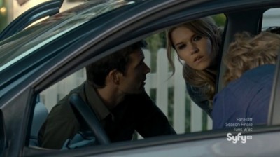 Haven S4x08 - Nathan Lexie Audrey and Gloria look for Troubled person clues about who else was in the car