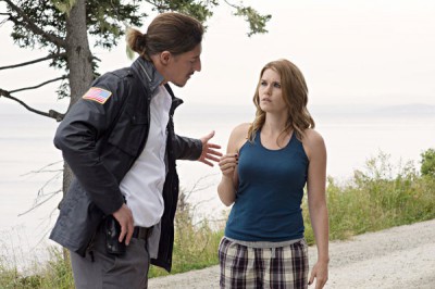 Haven S4x10 - Duke tells Audrey to get in the Haven Police SUV