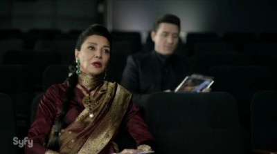 The Expanse S1x02 Chrisjen Avasarala is chewed out by her boss