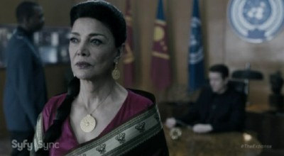 The Expanse S1x08 Chrisjen meets with Errinwright and Admiral Souther