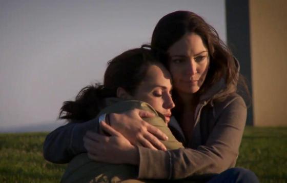 Ari and Gina hugging
