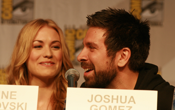 Yvonne Strahovski and Joshua Gomez of Chuck