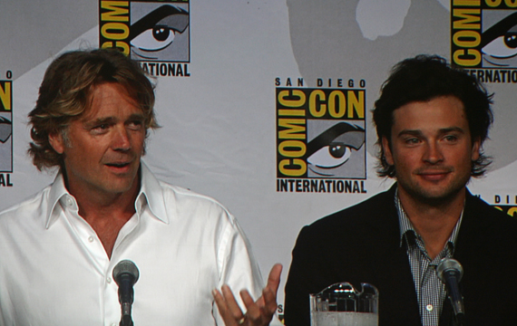 John Scneider and Tom Welling of Smallville