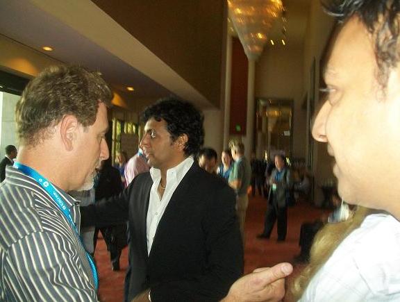 3D Entertainment Summit - M. Night Shyamalan mingles!