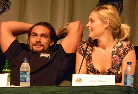 Jason Momoa and Alaina Huffman