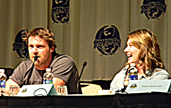 Michael Shanks and Jewel Staite