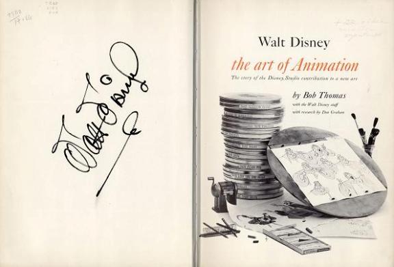 Walt Disney Autograph Book