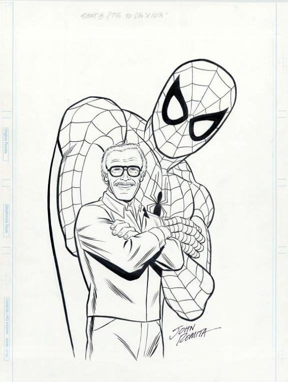 Spider-Man Stan Lee artwork Marvel Way by John Romita