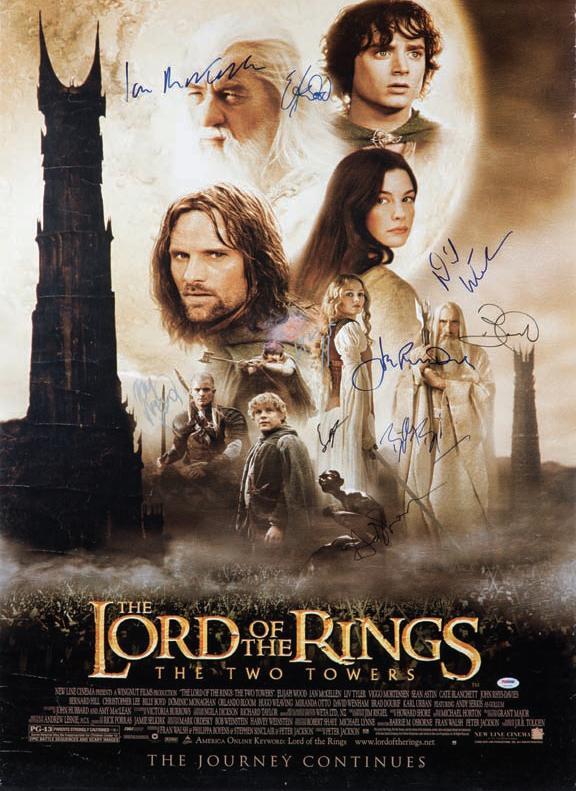 Lord of the Rings signed poster!