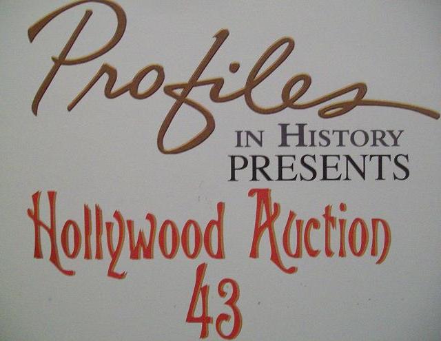 Hollywood Auction 43 Banner by Profiles in History