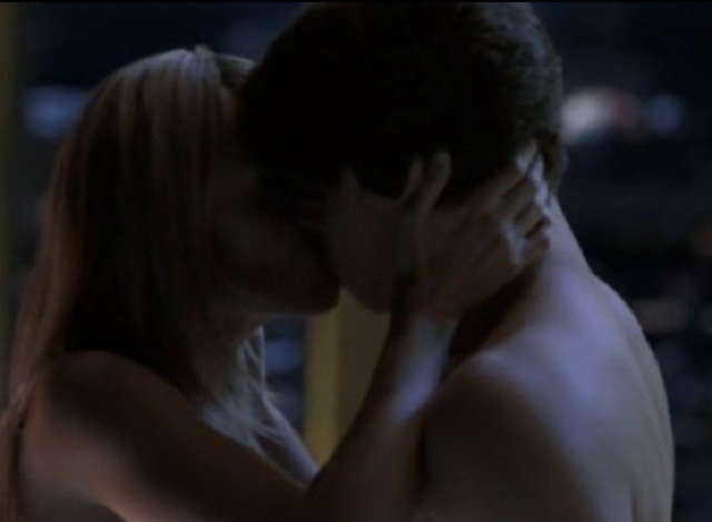 Lisa and Tyler kissing Click to visit V on ABC