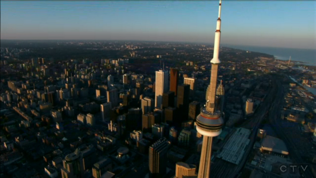The view of Toronto in the opening scene of The Listener!
