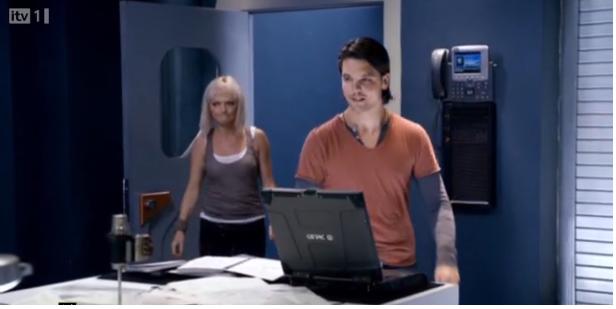 Primeval S4x07 - Connor shows Abby his lab