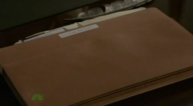 The Event S01x17 File in Lewis' office