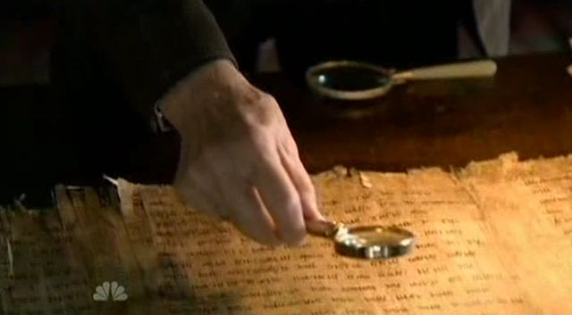The Event S01x16 Dempsey studies scroll