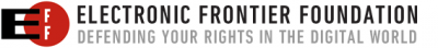 Electronic Frontier Foundation banner logo - Click to learn more at EFF