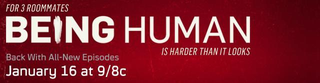 Being Human 2012 Season Two Banner. Click to learn more at Syfy!