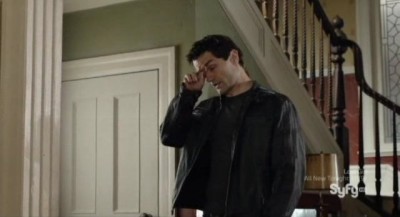 Being Human S5x05 - Aidan comes home from work looking beat