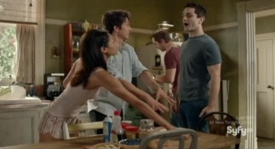 Being Human S3x06 - Good natured interaction between the room mates