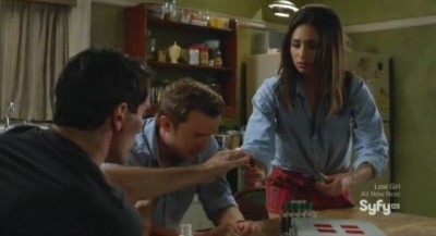 Being Human S3x08 - Aidan, Josh and Sally meet in the kitchen