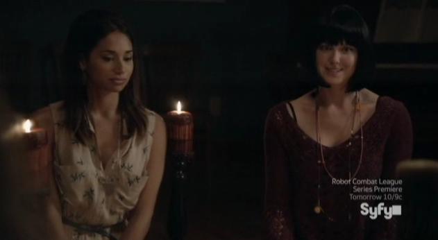 Being Human S3x07 - Sally and Bridget in seance with Barb