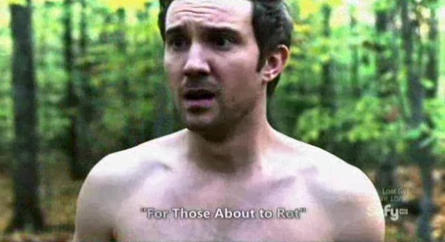 Being Human S3x10 - Josh is once again naked in the forest