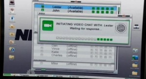 Chuck S5x05 - Video chat with Lester