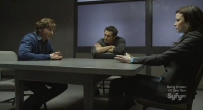 Continuum S1x04 - Kiera and Carlos call Shane Mather back in to pressure him for answers