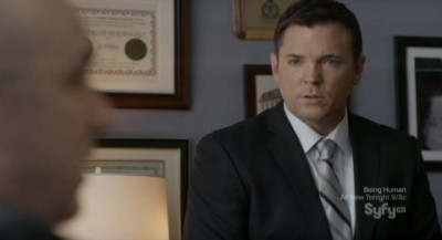 Continuum S1x10 - Nicholas Lea as Agent Gardiner discusses the missing explosives