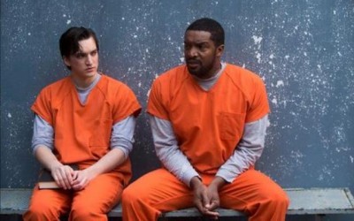 Continuum S2x02 -  Julian and Travis in prison together - Image courtesy Showcase