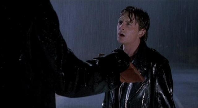 Marty in rain Back To The Future III