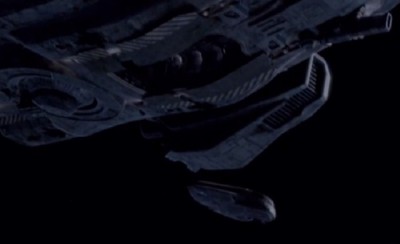 Dark Matter S1x01 The Maurader shuttle leaves The Raza heading for the planet