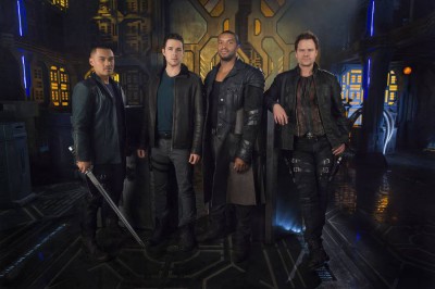 Dark Matter male cast stars Alex Mallari Jr., Marc Bendavid, Roger Cross, and Anthony Lemke