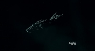 Dark Matter S1x03 The Raza hurtling through space