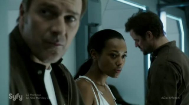 Dark Matter S2x02 Nyx gives lipstick to Three