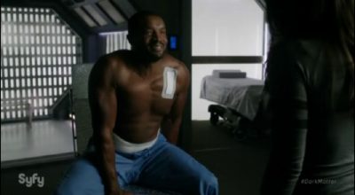 Dark Matter S2x05 Roger Cross returns to the Raza as Six