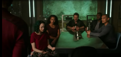 Dark Matter S2x10 Five is not buying what simulated Android is selling