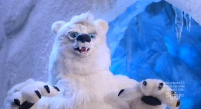 Eureka S4x21 - Matt Frewer as the polar bear voice