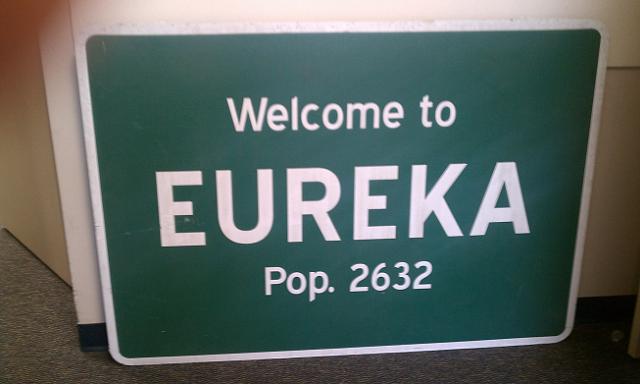 Welcome to Eureka Sign during set visit