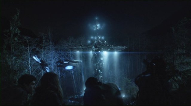 Falling Skies S2x01 Alien fortress in the forest