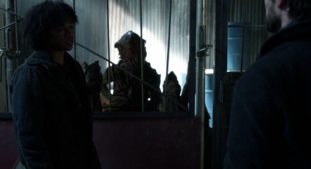 Falling Skies S2x05 The Skitter talking through Rick to Tom