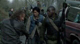 Falling Skies S2x07 - John Pope, Dai and Anthony back together again