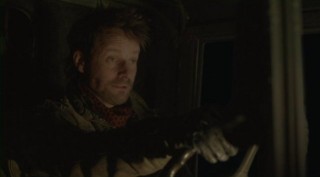 Falling Skies S2x08 - Ryan Robbins as Tector on a ride with Will Patton as Captain Weaver