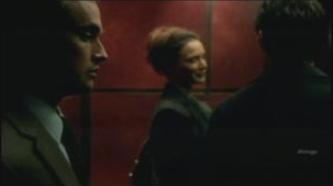 Fringe S4x07 Wallflower - U-Gene eyes his target in elevator