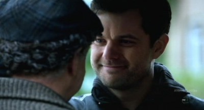 Fringe S5x11 - Peter smiles lovingly at Walter on their search for September