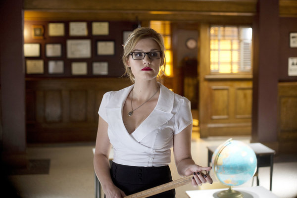 Haven S4x07 - Emily Rose as school teacher dominatrix