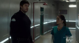Helix S01x08 Daniel and sister wandering around the base