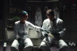 Helix S1x01 - Julia and Alan don biohazard suits to visit Peter